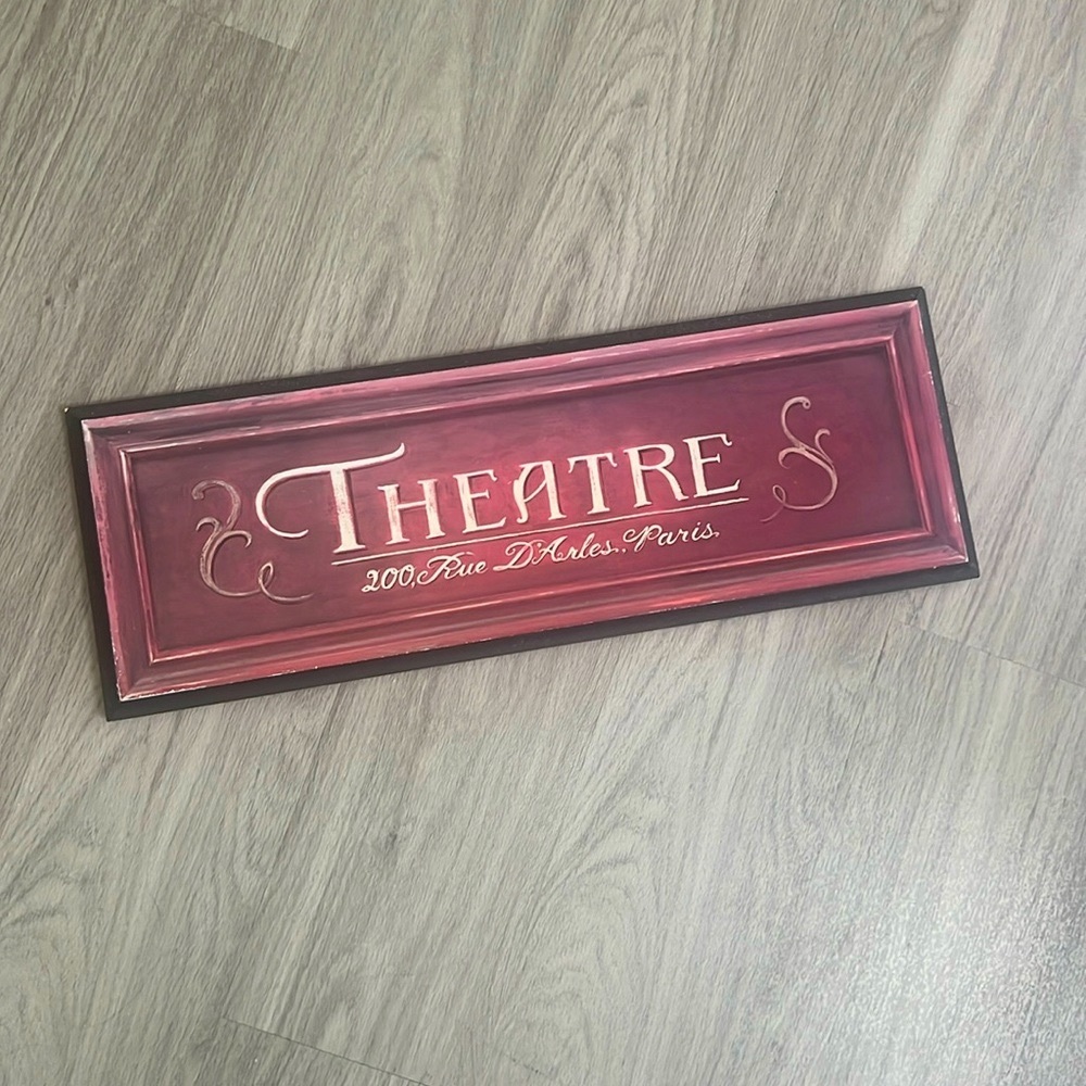 THEATRE Paris Wood Wall Art - Made in Canada